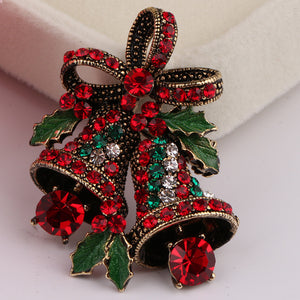 Christmas,Retro,Festive,Brooch,Shirt,Collar,Brooch,Sliver