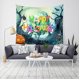 Loskii,Halloween,Tapestry,Pumpkin,Print,Hanging,Tapestry,Decor,Halloween,Decorations