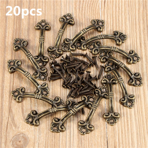 20pcs,4.8x1.5cm,Cabinet,Handles,Knobs,Bronze,Charm,Connectors,Screws