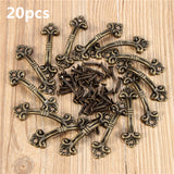 20pcs,4.8x1.5cm,Cabinet,Handles,Knobs,Bronze,Charm,Connectors,Screws