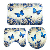 Butterflies,Therapy,Prints,Waterproof,Shower,Curtain,Bathroom,Carpets,Toilet,Cover,Floor,Bathroom,Decor