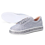 Women,Spring,Sequin,Glitter,Bling,Sneakers,Casual,Flats,Casual,Platform,Shoes
