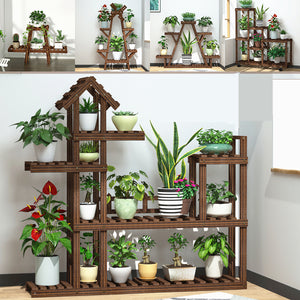 Plant,Holder,Outdoor,Indoor,Bamboo,Flower,Organizer,Display,Garden