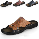 Outdoor,Summer,Beach,Breathable,Crocodile,Texture,Leather,Shoes,Sandals,Slippers