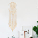 Round,Retro,Handmade,Tassel,Macrame,Hanging,Tapestry,Decor