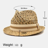 Unisex,Sunscreen,Travel,Beach,British,Style,Elegant,Seaside,Straw