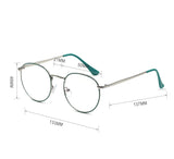 Women,Round,Shape,Metal,Frame,Narrow,Personality,Casual,Outdoor,Protection,Sunglasses