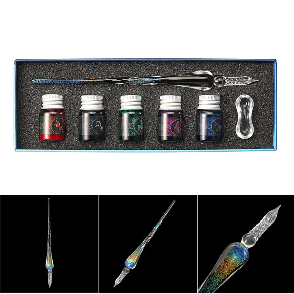 Crystal,Glass,Signature,Vintage,Handmade,Glass,Writing,Tools
