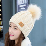 Fashion,Women,Winter,Beanie,Thicken,Windproof,Skull