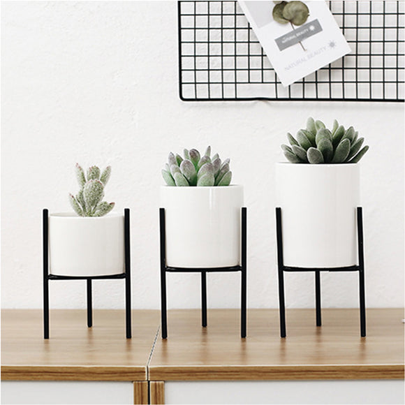 Metal,Plant,Stand,Flower,Shelves,Holder,Frame,Ceramic