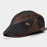 Banggood,Design,Leather,Patchwork,Color,Casual,Personality,Forward,Beret
