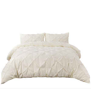 Manual,Pinch,Pleat,Duvet,Cover,Solid,Color,Polyester,Fabric,Bedding