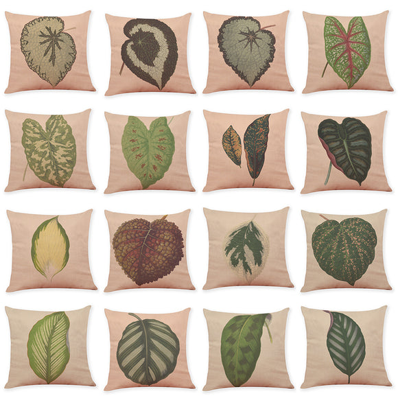Honana,Colorful,Leaves,Pattern,Cotton,Linen,Throw,Pillow,Cushion,Cover,Decor