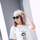 Women,Cotton,Casual,Printing,Headpiece,Summer,Breathable,Beanie