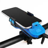 XANES,Solar,Rechargeable,Light,Super,Bright,Modes,Bicycle,Headlight,Power,130dB,Modes,Phone,Holder,Cycling,Bicycle