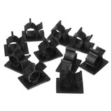 10Pcs,Cable,Fasteners,Holder,Adhesive,Black,Clips,Clamp