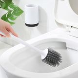 Mounted,Stand,Bristle,Silicone,Toilet,Cleaning,Brushes,Holder