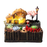 Lighting,Glasse's,Cabin,Craft,Ornaments,Magic,Lantern,House,Planter,Bonsai,Decorations