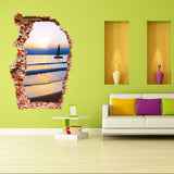 Miico,Creative,Sunset,Broken,Removable,Decorative,Decor,Sticker