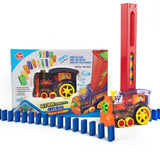 Electric,Domino,Train,Motorized,Train,Model,Light,Sound,80Pcs,Colorful,Domino,Stacking,Model,Building,Blocks,Children