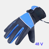 Unisex,Charging,Heating,Touchscreen,Outdoor,Winter,Electric,Riding,Waterptoof,Windproof,Leather,Gloves
