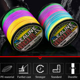 Strands,Braided,Fishing,Multi,Color,Super,Strong,Multifilament,Braid,100LB,200LB