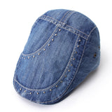 Cotton,Rivet,Painter,Beret,Casual,Outdoor,Visor,Forward
