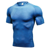 YUERLIAN,Compression,Shirts,Fitness,Training,Tights,Sport,Tracksuits,Jogging,Sportswear,Short,Sleeve,Bodybuilding