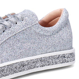Women,Spring,Sequin,Glitter,Bling,Sneakers,Casual,Flats,Casual,Platform,Shoes