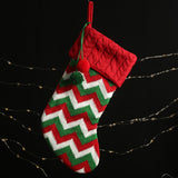 Loskii,Knitted,Christmas,Stockings,Holders,Fireplace,Hanging,Ornaments,Chrismas,Decorations