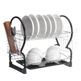 Multifunctional,Double,Layer,Drain,Kitchen,Storage,Table,Chopsticks