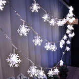 Christmas,Snowflake,Flashlight,String,Festival,Wedding,Decoration,Waterproof,Battery,Powered