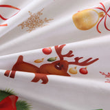 Bedding,Happy,Christmas,Quilt,Cover,Pillowcase,Queen