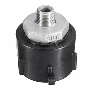 1000L,S60x6,Water,Adapter,Stainless,Steel,Coarse,Thread,Quick,Connect,Replacement,Valve,Fitting,Parts