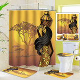 African,Bathroom,Shower,Curtain,Toilet,Cover,180x180cm