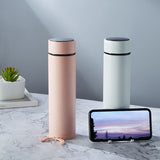 IPRee,450ml,Insulated,Smart,Temperature,Display,Phone,Holder,Water,Bottle,Stainless,Steel,Vacuum,Thermos,Camping,Travel