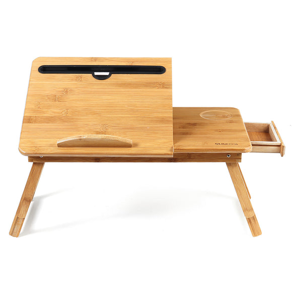 Wooden,Laptop,Portable,Folding,Notebook,Stand,Study,Table,Drawer,Holder