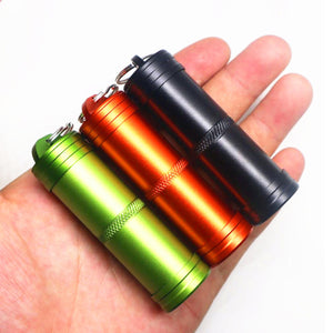 IPRee,Outdoor,Waterproof,Storage,Aluminum,Waterproof,Sealed,Canister,Keychain,Camping,Emergency