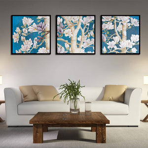 Miico,Painted,Three,Combination,Decorative,Paintings,flower,Decoration