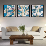 Miico,Painted,Three,Combination,Decorative,Paintings,flower,Decoration