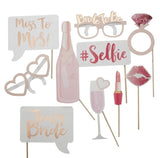 10pcs,Bride,Straws,Craft,Letter,Bachelorette,Wedding,Decorations