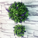 Artificial,Lavender,Topiary,Flower,Hanging,Basket,Plant,Garden,Decor