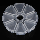 Compartments,Clear,Round,Beads,Display,Storage,Plastic