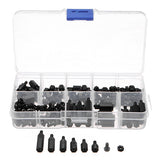 180pcs,Nylon,Black,Spacers,Screw,Assortment