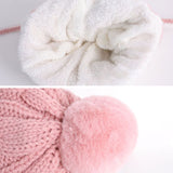 Winter,Women,Thicken,Velvet,Beanie,Scarf,Gloves,Windproof,Earmuffs