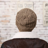 Winter,Thicken,Windproof,Jacquard,Knitted,Winter,Outdoor,Skull,Beanie