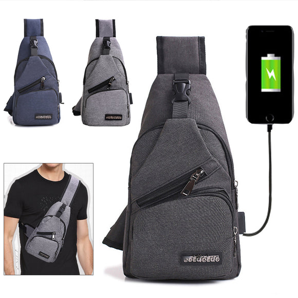 Charging,Shoulder,Chest,Sling,Backpack,Waterproof,Sports,Bicycle,Travel,Pouch