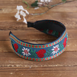 Ethnic,Temperament,Embroidery,Flower,Headband,Peach,Heart,Fabric,Embroidery