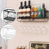 50.2cm,16.5cm,Mounted,Bottle,Glass,Holder,Shelf,Accessory