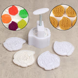 Stamps,Peach,Shape,Mooncake,Baking,Mould,Pastry